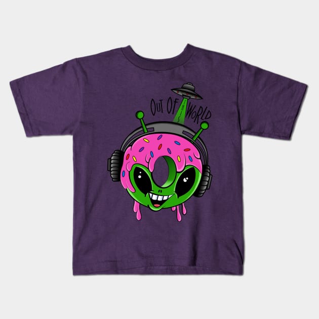 OUT OF THIS WORLD DONUTS Kids T-Shirt by art_of_josh